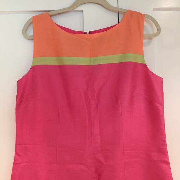 💯 Silk- shift dress- Vintage! 👗 - Picture 2 of 6